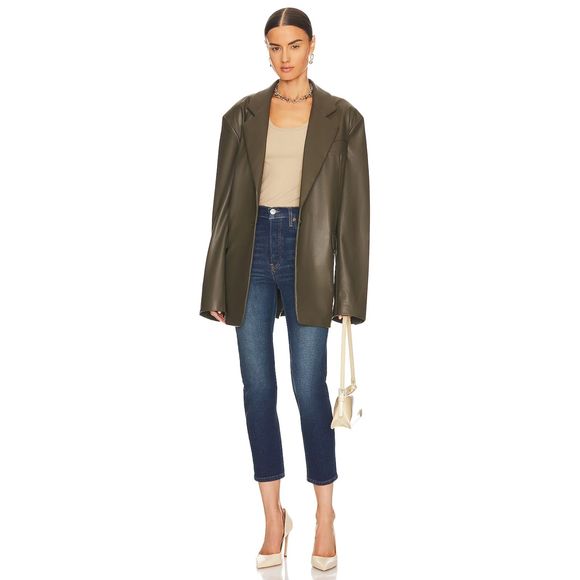 Re/Done Originals 90's High Rise Ankle Crop Jeans Size 29 Deep Sapphire NWT - Picture 4 of 4